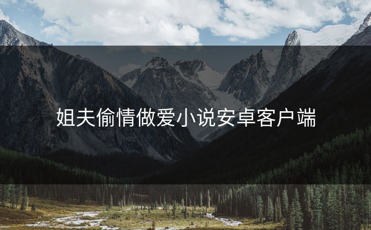 姐夫偷情做爱小说安卓客户端