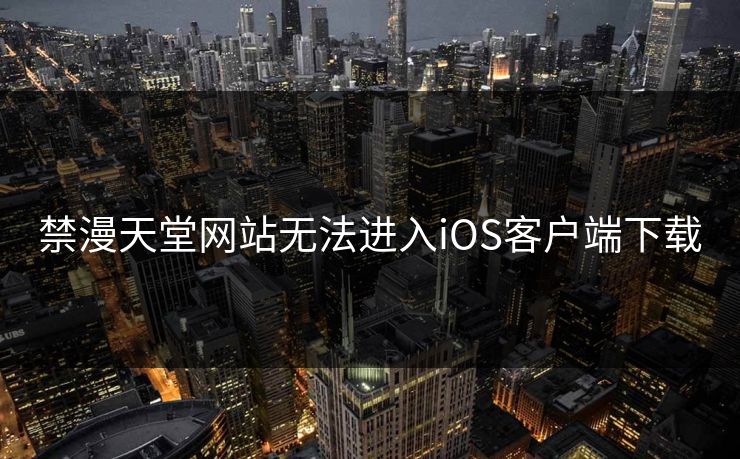 禁漫天堂网站无法进入iOS客户端下载