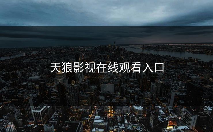 天狼影视在线观看入口